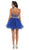 Crystal Embellished Strapless A-Line Cocktail Dress