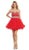 Crystal Embellished Strapless A-Line Cocktail Dress