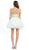 Crystal Embellished Strapless A-Line Cocktail Dress