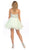 Crystal Embellished Strapless A-Line Cocktail Dress