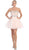 May Queen - Crystal Embellished Strapless A-Line Cocktail Dress