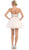 Crystal Embellished Strapless A-Line Cocktail Dress