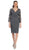 May Queen - Scalloped V-Neck Knee Length Lace Cocktail Dress