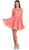 Lace Illusion Jewel A-line Cocktail Dress