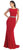 May Queen - MQ-1156 Bedazzled Bateau Sheath Evening Dress