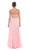 Beaded Floral Chiffon Prom Dress