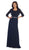 May Queen - Styllish Long Chiffon Formal Dress with Quarter Length Jacket