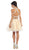 May Queen - Halter Embellished Bodice Two-Piece Cocktail Dress