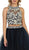 May Queen - Halter Embellished Bodice Two-Piece Cocktail Dress