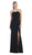 May Queen - Open Back Long Prom Dress in Black
