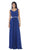 Jeweled V-Neck Chiffon A-Line Prom Dress
