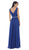 May Queen - Jeweled V-Neck Chiffon A-Line Prom Dress