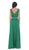 Jeweled V-Neck Chiffon A-Line Prom Dress