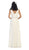 Jeweled V-Neck Chiffon A-Line Evening Dress