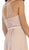 Pleated Illusion Halter A-line Evening Dress