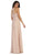 May Queen - Pleated Illusion Halter A-line Evening Dress