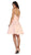 Floral Illusion Halter A-line Cocktail Dress