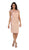 May Queen - Cap Sleeve Sequined Lace Cocktail Dress in Pink
