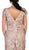 Floral Lace Overlaid Sheath Mother of the Bride Dress