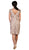 Floral Lace Overlaid Sheath Mother of the Bride Dress