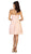 May Queen - Floral Embroidered Strapless Cocktail Dress