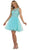 May Queen - Embellished Jewel A-line Homecoming Dress