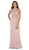 Embroidered High Sheath Prom Dress