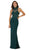 Embroidered High Sheath Prom Dress