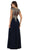 Embellished Scalloped V-neck A-line Prom Dress