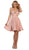May Queen - MQ1566 Strappy Sweetheart A-Line Cocktail Dress In Pink