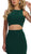 May Queen - MQ1570 Two Piece Halter Neck Trumpet Dress In Green