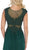 May Queen - MQ1580 Embellished V-neck A-line Dress With Train
