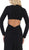 May Queen - MQ1583 Long Sleeve Deep V-neck Trumpet Dress In Black