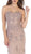 May Queen - MQ1585 Embroidered Sweetheart Sheath Dress With Train In Purple