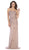 May Queen - MQ1585 Embroidered Sweetheart Sheath Dress With Train In Purple