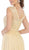 May Queen - MQ1590 Lace Cap Sleeve Bateau A-line Dress In Nude