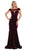 May Queen - MQ1592 Off-Shoulder Fitted Mermaid Evening Dress In Red