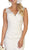 May Queen - MQ1598 Embroidered V-neck Mermaid Dress With Train In White