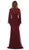 May Queen - MQ1612 V-Neck Floral Appliques Dress In Red