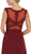 May Queen - MQ1619 Lace Applique Bateau A-line Dress In Red