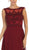 May Queen - MQ1619 Lace Applique Bateau A-line Dress In Red