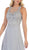 May Queen - Embellished Illusion Jewel A-line Dress MQ1621 In Gray