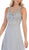May Queen - MQ1621 Embellished Illusion Jewel A-line Dress In Silver
