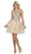 May Queen - Bead Embellished A-Line Cocktail Dress MQ1662 Neutral