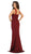May Queen - MQ1665 Sweetheart Mermaid Evening Gown In Red