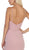May Queen - MQ1666 Draping Surplice Bodice High Slit Gown In Pink