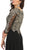 May Queen - MQ1670 Beaded Appliques A-Line Dress In Black and Gold