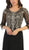 May Queen - MQ1670 Beaded Appliques A-Line Dress In Black and Gold