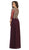 May Queen - MQ1670 Beaded Appliques A-Line Dress In Purple and Gold