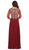 May Queen - MQ1670 Beaded Appliques A-Line Dress In Red and Gold
